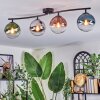Gastor Plafonnier, Boule lumineuse Bleu, Chrome, Vert, Clair, Cuivré, Fumé, 4 lumières