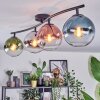 Gastor Plafonnier, Boule lumineuse Bleu, Chrome, Vert, Clair, Cuivré, Fumé, 4 lumières
