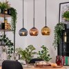 Koyoto Suspension, Boule lumineuse, Suspension Écru, Noir, 3 lumières