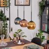 Koyoto Suspension, Boule lumineuse, Suspension Écru, Noir, 3 lumières
