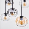 Apedo Suspension, Boule lumineuse, Suspension Ambre, Clair, Fumé, 6 lumières