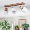 Fallhagen Plafonnier, Spot de plafond Chrome, Bois foncé, 3 lumières