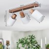 Fallhagen Plafonnier, Spot de plafond Chrome, Bois foncé, 3 lumières