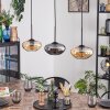 Mertola Suspension, Suspension Ambre, Fumé, 3 lumières