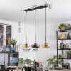 Mertola Suspension, Suspension Ambre, Fumé, 3 lumières