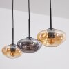 Mertola Suspension, Suspension Ambre, Fumé, 3 lumières