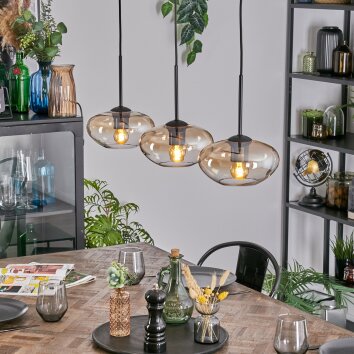 Mertola Suspension, Suspension Ambre, Clair, 3 lumières