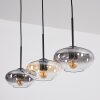 Mertola Suspension, Suspension Ambre, Clair, Fumé, 3 lumières