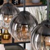 Koyoto Suspension, Boule lumineuse, Suspension Écru, Noir, 3 lumières