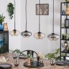 Mertola Suspension, Suspension Ambre, Clair, Fumé, 4 lumières