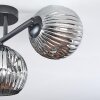 Ripoll Plafonnier, Boule lumineuse Chrome, Fumé, 3 lumières
