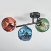 Ripoll Plafonnier, Boule lumineuse Bleu, Vert, Cuivré, 3 lumières