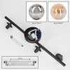 Chehalis Plafonnier, Boule lumineuse Ambre, Fumé, 4 lumières