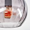 Koyoto Plafonnier, Boule lumineuse Fumé, 4 lumières