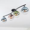 Gastor Plafonnier, Boule lumineuse Bleu, Vert, Clair, Cuivré, 4 lumières
