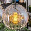 Koyoto Suspension, Boule lumineuse, Suspension Ambre, Clair, 4 lumières