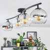 Koyoto Plafonnier, Boule lumineuse Ambre, Clair, Fumé, 4 lumières