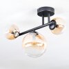 Chehalis Plafonnier, Boule lumineuse Ambre, Clair, 3 lumières