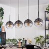 Koyoto Suspension, Boule lumineuse, Suspension Clair, Fumé, 4 lumières