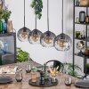 Koyoto Suspension, Boule lumineuse, Suspension Clair, Fumé, 4 lumières