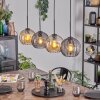 Koyoto Suspension, Boule lumineuse, Suspension Ambre, Fumé, 4 lumières