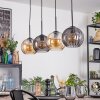 Koyoto Suspension, Boule lumineuse, Suspension Ambre, Fumé, 4 lumières