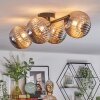 Chehalis Plafonnier, Boule lumineuse Fumé, 4 lumières