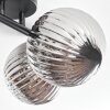 Chehalis Plafonnier, Boule lumineuse Fumé, 4 lumières