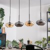 Mertola Suspension, Suspension Ambre, Fumé, 4 lumières