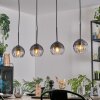Koyoto Suspension, Boule lumineuse, Suspension Clair, Fumé, 4 lumières