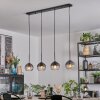 Koyoto Suspension, Boule lumineuse, Suspension Clair, Fumé, 4 lumières