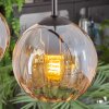 Koyoto Suspension, Boule lumineuse, Suspension Ambre, 4 lumières