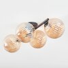 Chehalis Plafonnier, Boule lumineuse Ambre, 4 lumières
