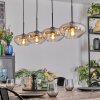 Mertola Suspension, Suspension Ambre, Clair, 4 lumières