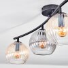 Koyoto Plafonnier, Boule lumineuse Ambre, Clair, Fumé, 4 lumières