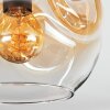 Ripoll Plafonnier, Boule lumineuse Ambre, Clair, Fumé, 3 lumières