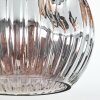 Ripoll Plafonnier, Boule lumineuse Ambre, Clair, Fumé, 3 lumières