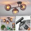 Koyoto Plafonnier, Boule lumineuse Clair, Fumé, 3 lumières