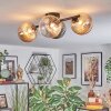 Chehalis Plafonnier, Boule lumineuse Ambre, Clair, Fumé, 4 lumières