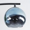 Koyoto Plafonnier, Boule lumineuse Bleu, Vert, Cuivré, 4 lumières