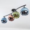 Koyoto Plafonnier, Boule lumineuse Bleu, Vert, Cuivré, 4 lumières