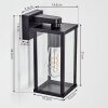 Tourega Lampe murale d´extérieur, Applique murale Noir, 1 lumière