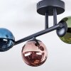 Chehalis Plafonnier, Boule lumineuse Bleu, Vert, Cuivré, 3 lumières