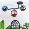 Chehalis Plafonnier, Boule lumineuse Bleu, Vert, Cuivré, 3 lumières
