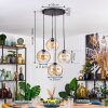 Koyoto Suspension, Boule lumineuse, Suspension 35 cm Ambre, Clair, 4 lumières