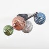 Chehalis Plafonnier, Boule lumineuse Bleu, Vert, Cuivré, Fumé, 4 lumières
