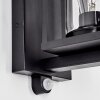 Portalis Lampe murale d´extérieur, Applique murale Noir, 1 lumière, Détecteur de mouvement