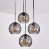 Koyoto Suspension, Boule lumineuse, Suspension Fumé, 4 lumières