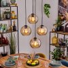 Koyoto Suspension, Boule lumineuse, Suspension Ambre, 4 lumières