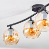 Ripoll Plafonnier, Boule lumineuse Ambre, 4 lumières